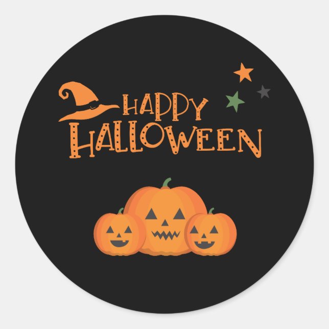Pegatina Redonda ¡Colección de fiestas de Halloween! (Anverso)