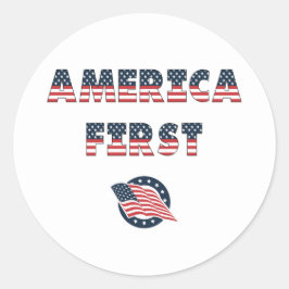 Pegatina Redonda ¡Colección de Fiestas de las Elecciones en Estados