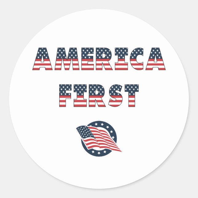 Pegatina Redonda ¡Colección de Fiestas de las Elecciones en Estados (Anverso)