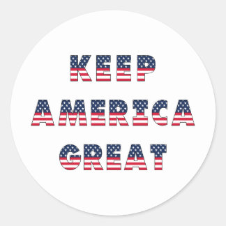 Pegatina Redonda ¡Colección de Fiestas de las Elecciones en Estados