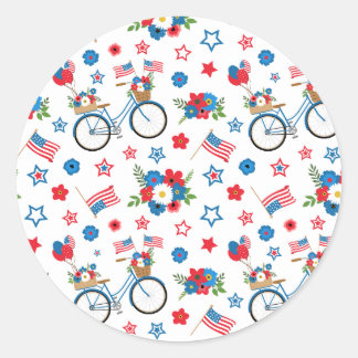 Pegatina Redonda ¡Colección de Fiestas de las Elecciones en Estados