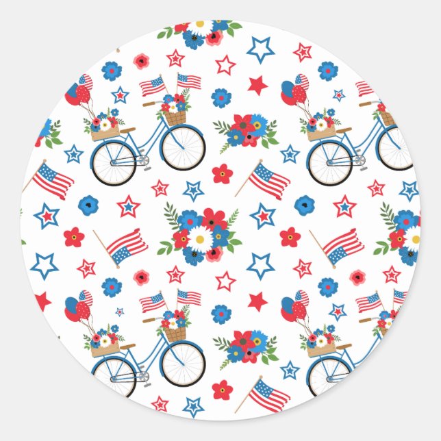 Pegatina Redonda ¡Colección de Fiestas de las Elecciones en Estados (Anverso)