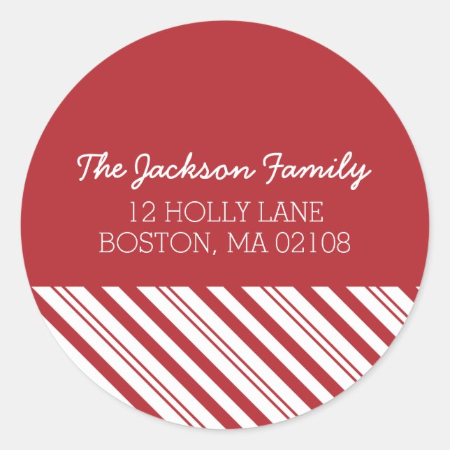 Pegatina Redonda Colección de nevadas de cerezo (Anverso)