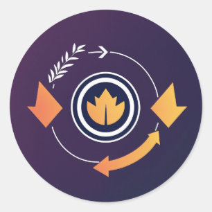 Pegatina Redonda Colección de Pegatinas de impresión de alta calida