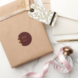 Pegatina Redonda Colección de vinos Stickers-Velvet