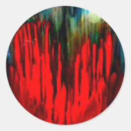 Pegatina Redonda Colección del corazón sangrante de HAS Jewels