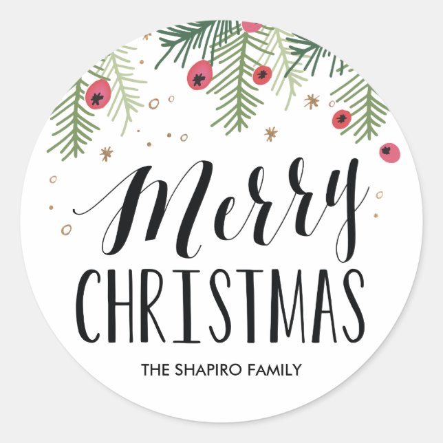 Pegatina Redonda Colección Merry Berry (Anverso)