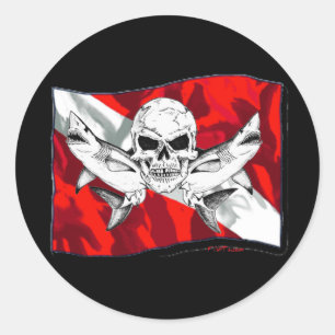Pegatina Redonda Colección Skulls de DiversDen