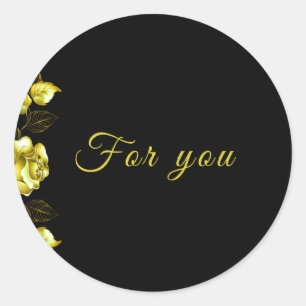 Pegatina Redonda Colección Sticker-Midnight Elegance