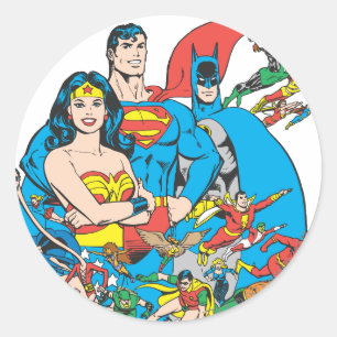 Pegatina Redonda Colección Super Powers™ 1