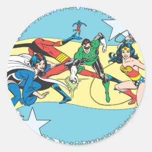 Pegatina Redonda Colección Super Powers™ 14