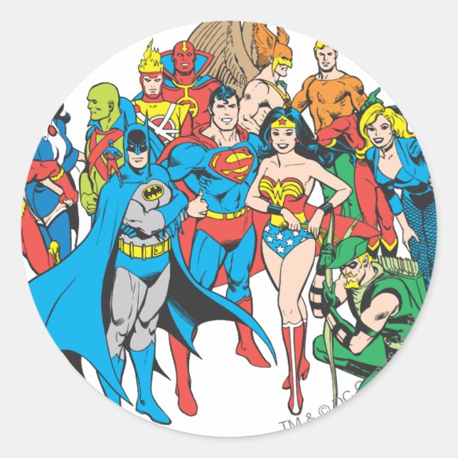 Pegatina Redonda Colección Super Powers™ 2 (Anverso)