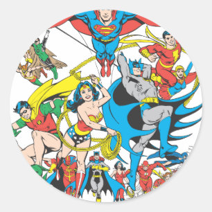 Pegatina Redonda Colección Super Powers™ 4