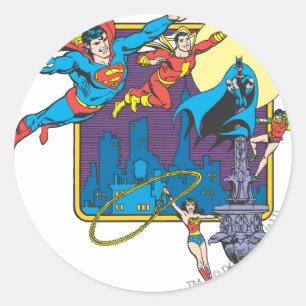Pegatina Redonda Colección Super Powers™ 5