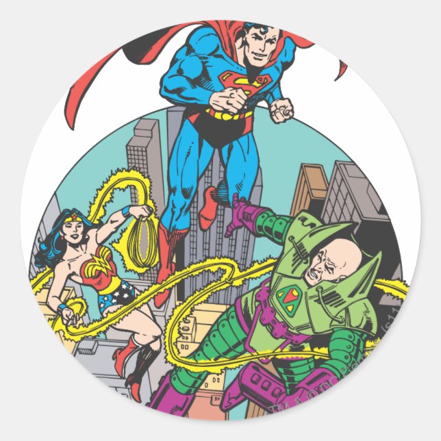 Pegatina Redonda Colección Super Powers™ 6 (Anverso)