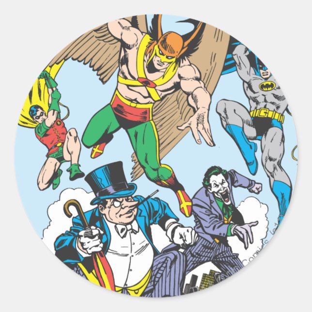 Pegatina Redonda Colección Super Powers™ 9 (Anverso)