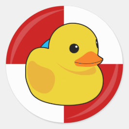 Pegatina Redonda Coleccionable crucero familiar Ducks niños