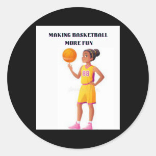 Pegatina Redonda Colecciones de baloncesto 2