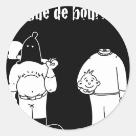 Pegatina Redonda Colega de Verdugo (Francois Ville y Gdb Gdblog)