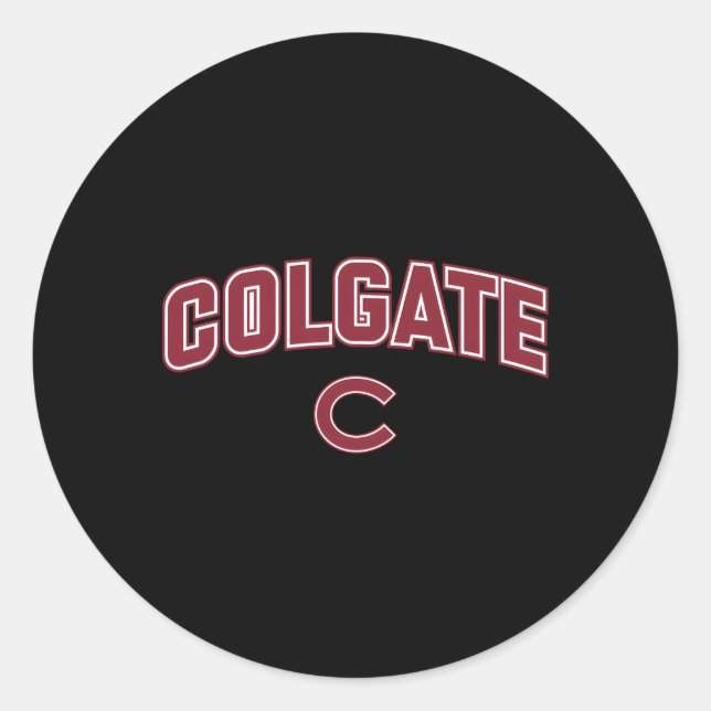 Pegatina Redonda Colgate Raiders Arch Over (Anverso)