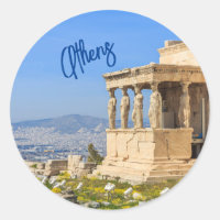 Colina de la Acrópolis, Atenas, postal de Grecia