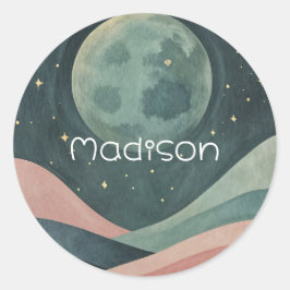 Pegatina Redonda Colinas onlit