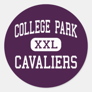 Pegatina Redonda College Park - Cavaliers - High - Los bosques