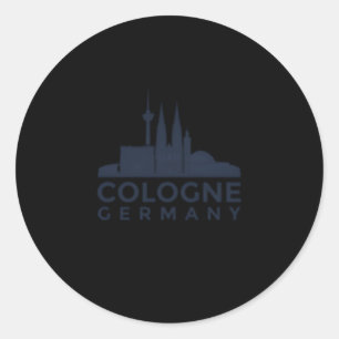 Pegatina Redonda Cologne Gery Koln Ger