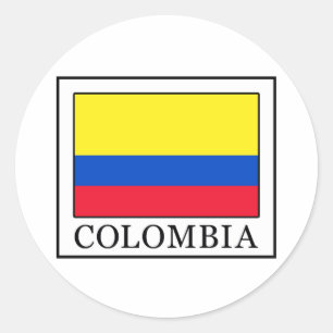 Pegatina Redonda Colombia