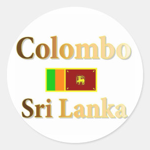Pegatina Redonda Colombo