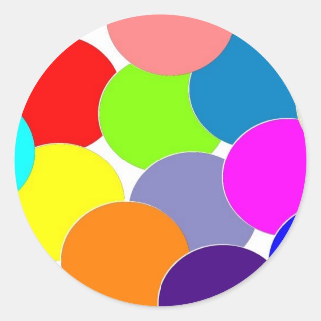 Pegatina Redonda color (Anverso)