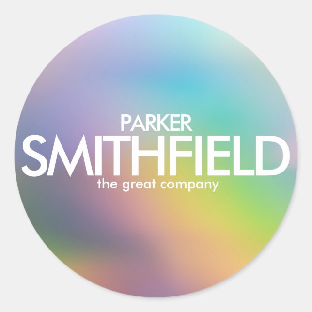 Pegatina Redonda Color abstracto (Anverso)