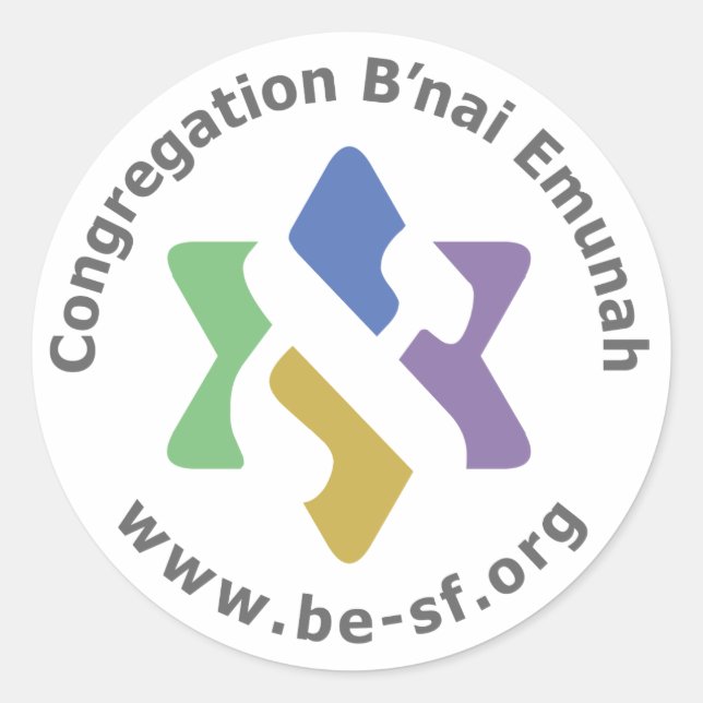 Pegatina Redonda color de estrella (Anverso)