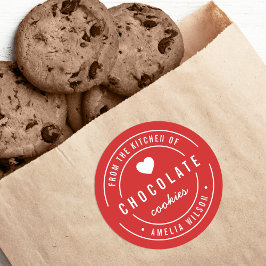 Pegatina Redonda Color de fondo modificable desde la cocina de