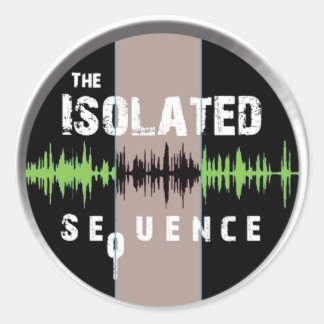 Pegatina Redonda Color del logotipo TIS transparente