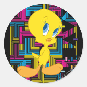 Pegatina Redonda Color electrónico TWEETY™
