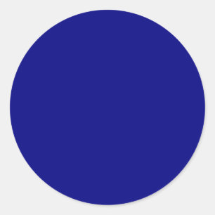 Pegatina Redonda Color sólido azul marino