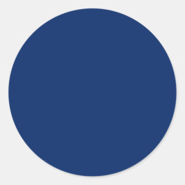Pegatina Redonda Color sólido azul real