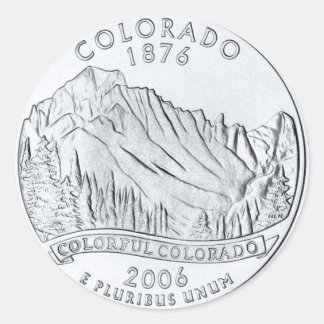 Pegatina Redonda Colorado
