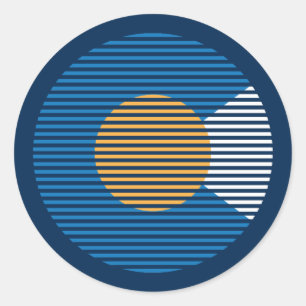 Pegatina Redonda colorado c