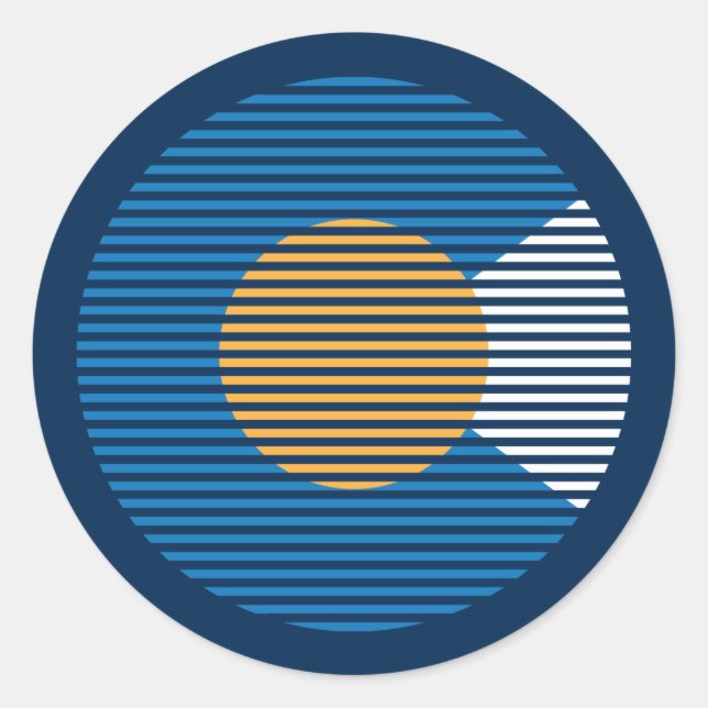 Pegatina Redonda colorado c (Anverso)