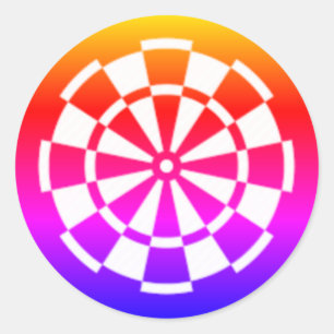 Pegatina Redonda Colores