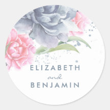 Colores de agua azul y rosa y azul turbio