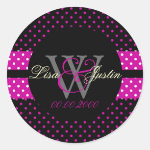 Pegatina Redonda Colores DIY de PIxDezines, Puntos y otros/neón ros