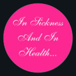 Pegatina Redonda Colores invita a rosa brillante<br><div class="desc">Complementando el color Boda rosa brillante Tema Pegatinas de focas invitadas blancas y rosadas brillantes - los consultores de novias a menudo quieren saber: ¿qué es lo popular en estos días cuando se trata de pegatinas para bodas? Estos conservadores y hacen que sus propios Pegatinas de precintos blancos y rosados...</div>