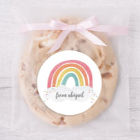 Colorida caligrafía arcoiris Niños Cumpleaños