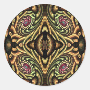 Pegatina Redonda Colorida expansión psicodélica