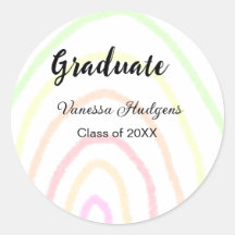 Colorida graduación del boho arcoiris agregar nomb