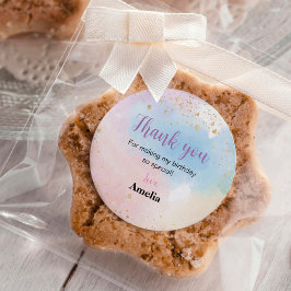 Pegatina Redonda Coloridas etiquetas de Pegatinas de cumpleaños con