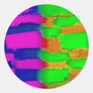 Pegatina Redonda Colorido